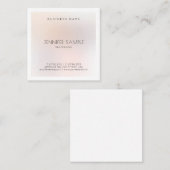 Elegant modern, minimalistisch design met rendy vl vierkante visitekaartje (Voorkant / Achterkant)