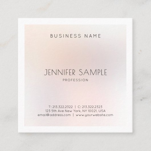 Elegant modern, minimalistisch design met rendy vl vierkante visitekaartje (Voorkant)