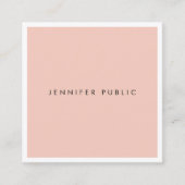 Elegant modern, minimalistisch design Professional Vierkante Visitekaartje (Voorkant)