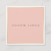 Elegant modern, minimalistisch design Professional Vierkante Visitekaartje (Voorkant)