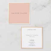 Elegant modern, minimalistisch design Professional Vierkante Visitekaartje (Voorkant / Achterkant)