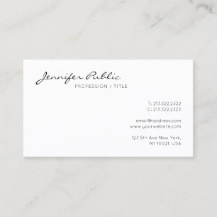 Elegant modern minimalistisch design Schattige Visitekaartje