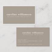 Elegant modern, minimalistisch, eenvoudig uit te l visitekaartje (Voorkant / Achterkant)