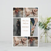 Elegant modern, minimalistisch foto bruiloft progr (Staand voorkant)