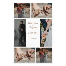 Elegant modern, minimalistisch foto bruiloft progr