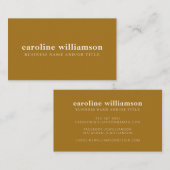 Elegant modern minimalistisch Gold Professional Visitekaartje (Voorkant / Achterkant)