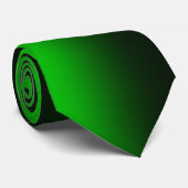 Elegant modern minimalistisch groen zwart stropdas (Opgerold)