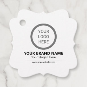Elegant Modern Minimalistisch Merk Logo Eco Hang L Bedankjes Labels