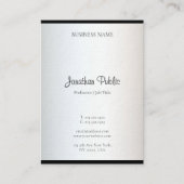 Elegant modern minimalistisch ontwerp Eenvoudige S Visitekaartje (Voorkant)