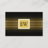 Elegant modern, minimalistisch ontwerp voor getand visitekaartje (Voorkant)