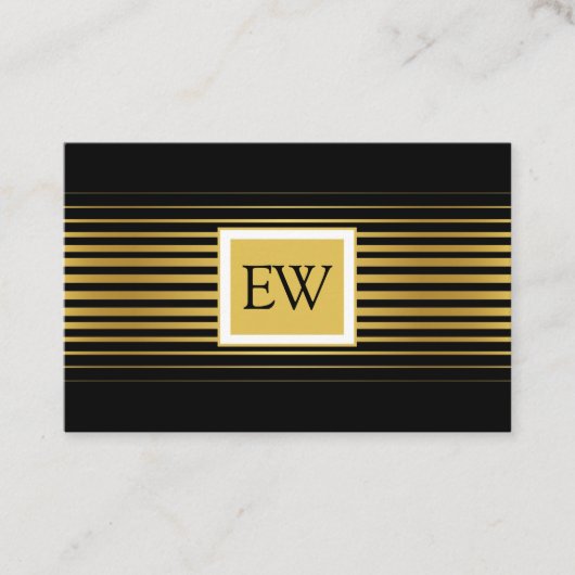 Elegant modern, minimalistisch ontwerp voor getand visitekaartje (Voorkant)