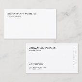 Elegant modern, minimalistisch, professioneel scho visitekaartje (Voorkant / Achterkant)