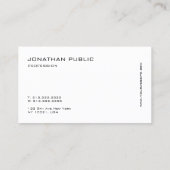 Elegant modern, minimalistisch, professioneel scho visitekaartje (Achterkant)