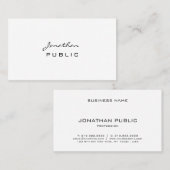 Elegant Modern Minimalistisch Professioneel Trendy Visitekaartje (Voorkant / Achterkant)