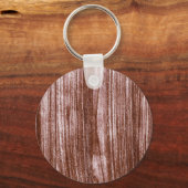 Elegant modern, minimalistisch Roos Brown Sleutelhanger (Voorkant)