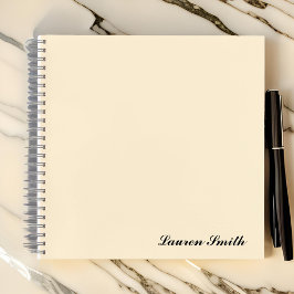 Elegant Modern Minimalistisch Schattige Meisje | C Notitieboek