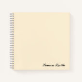 Elegant Modern Minimalistisch Schattige Meisje | C Notitieboek (Voorkant)