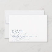 Elegant modern minimalistisch script bruiloft RSVP kaartje (Voorkant)