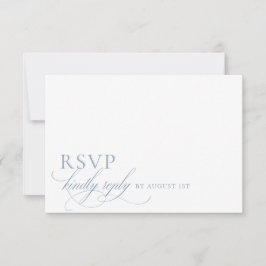 Elegant modern minimalistisch script bruiloft RSVP kaartje