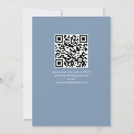 Elegant modern minimalistisch script kalligrafie kaart (Achterkant)