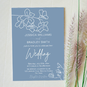 Elegant modern minimalistisch script kalligrafie kaart