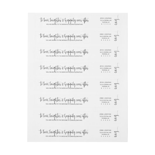 Elegant modern minimalistisch script Simple Weddin (Vel)