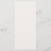 Elegant Modern Minimalistisch Script Trouwmenu Menu (Achterkant)