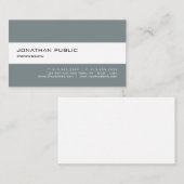Elegant modern, minimalistisch, stijlvol, stijlvol visitekaartje (Voorkant / Achterkant)