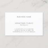 Elegant modern minimalistisch tapijt visitekaartje (Achterkant)