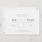 Elegant modern minimalistisch trouwerij save the date (Voorkant)
