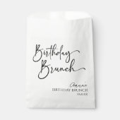 Elegant Modern Minimalistisch Verjaardagsbrunch Pa Bedankzakje (Voorkant)
