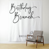 Elegant Modern Minimalistisch Verjaardagsbrunch Pa Wandkleed (In situ)