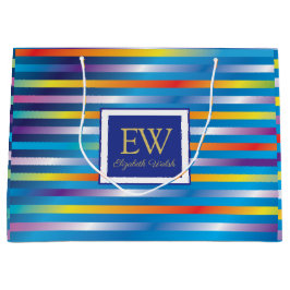 Elegant modern minimalistisch verlooplijnontwerp groot cadeauzakje