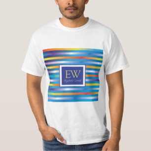 Elegant modern minimalistisch verlooplijnontwerp t-shirt
