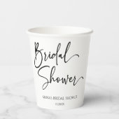 Elegant modern minimalistisch Vrijgezellenfeest Papieren Bekers (Achterkant)