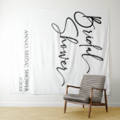 Elegant modern minimalistisch Vrijgezellenfeest Wandkleed (In Situ (horizontaal))