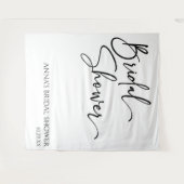 Elegant modern minimalistisch Vrijgezellenfeest Wandkleed (Voorkant (horizontaal))