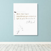 Elegant modern minimalistisch vrouwelijk canvas afdruk (Insitu (Houten vloer))