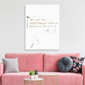 Elegant modern minimalistisch vrouwelijk canvas afdruk (Insitu (Woonkamer))