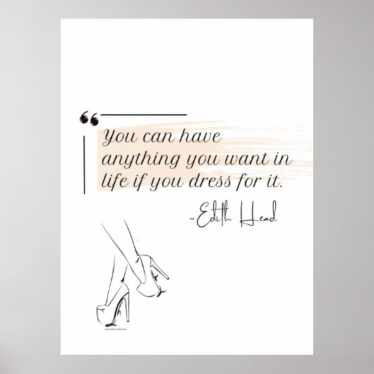 Elegant modern minimalistisch vrouwelijk poster (Voorkant)