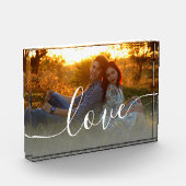 Elegant modern minimum aan aangepaste fotoliefde fotoblokken (Links)