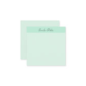 Elegant modern Mint Green Sjabloon Hand Script (Voorkant / Achterkant in situ)