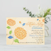 Elegant Modern Moederdag Celebration Brunch Kaart (Staand voorkant)