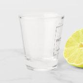 Elegant Modern Monogram Beste Man Groomsmen Gifts Shot Glas (Links)