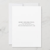 Elegant Modern Monogram Black White Wedding Kaart (Achterkant)