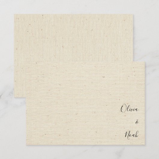 Elegant modern monogram Dank je Bedankkaart (Voorkant / Achterkant)