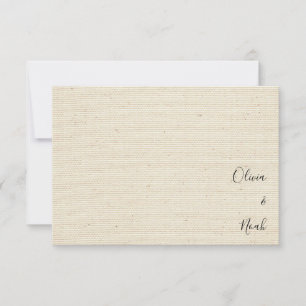 Elegant modern monogram Dank je Bedankkaart