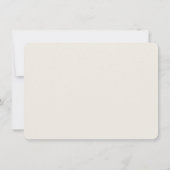 Elegant modern monogram gepersonaliseerd met naam notitiekaartje (Achterkant)