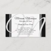 Elegant modern monogram grafisch bedrijf visitekaartje (Voorkant)