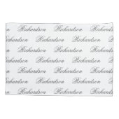 Elegant modern monogram huwelijksgeschenk kussensloop (Achterkant)